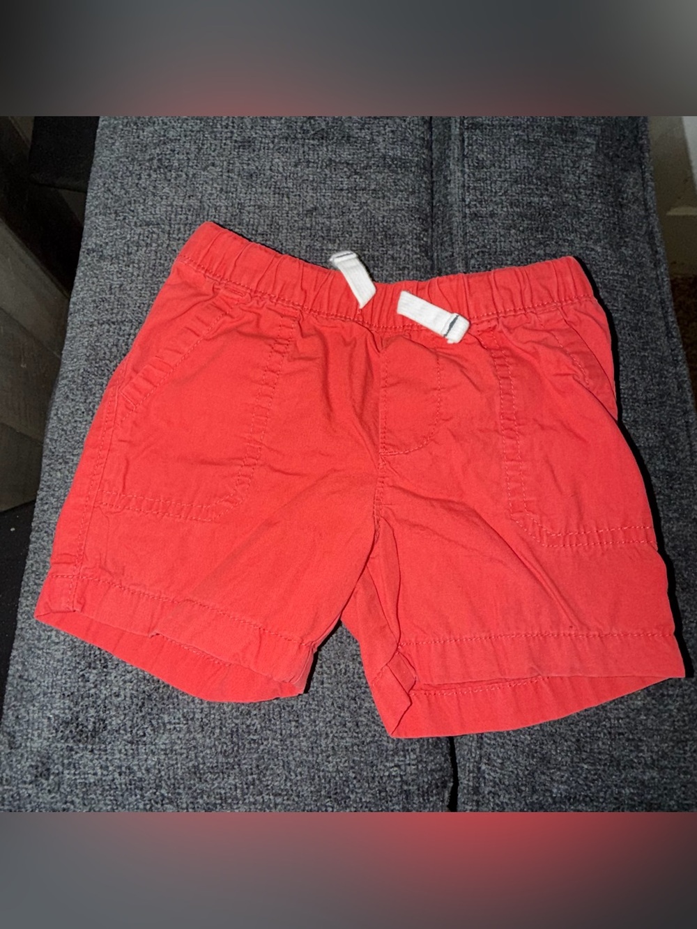 Carters‎ 12 month shorts boys girls Classic Toddler Red Elastic Waist Shorts